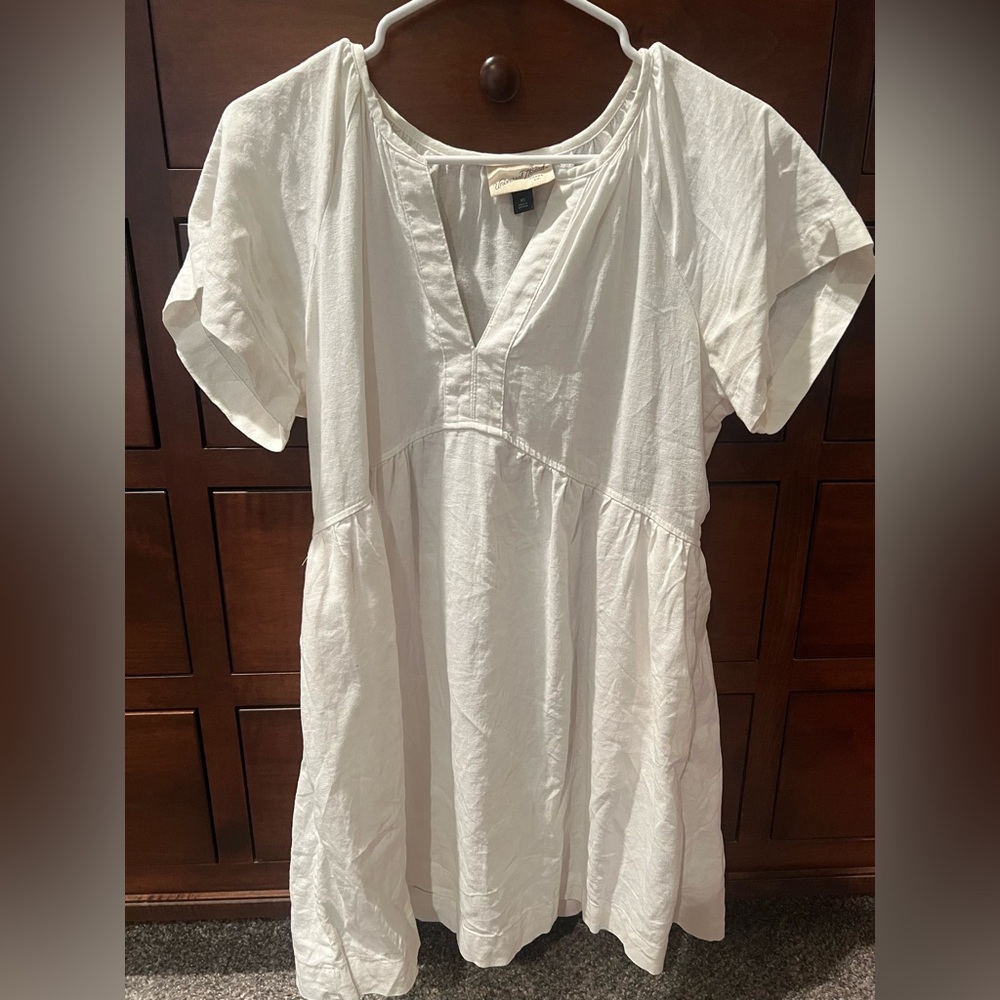 White Linen Dress